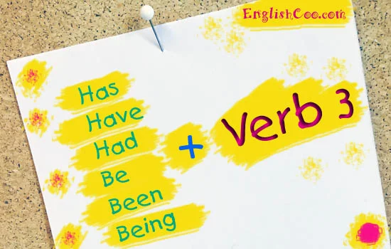 penggunaan kata kerja Past Participle alias verb 3 dalam kalimat bahasa Inggris