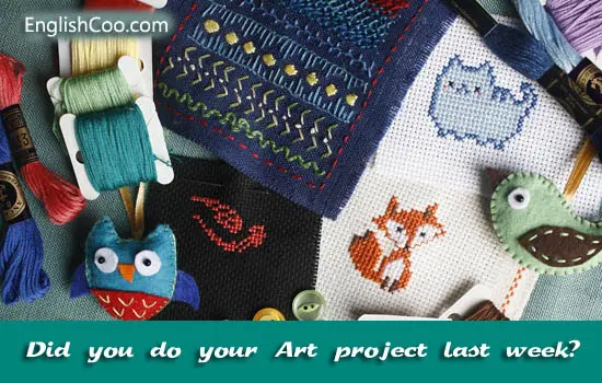 Contoh Kalimat Simple Past Tense Menggunakan Kata Kerja Verb 2 dan Did