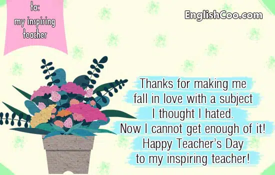 contoh kartu ucapan selamat hari guru dalam bahasa inggris happy teachers day dan terimakasih