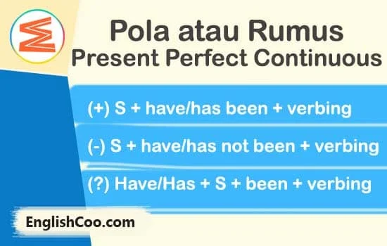 Rumus Present Perfect Continuous Tense