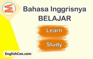 Bahasa Inggrisnya Belajar dan Contoh Kalimat Lengkap - EnglishCoo