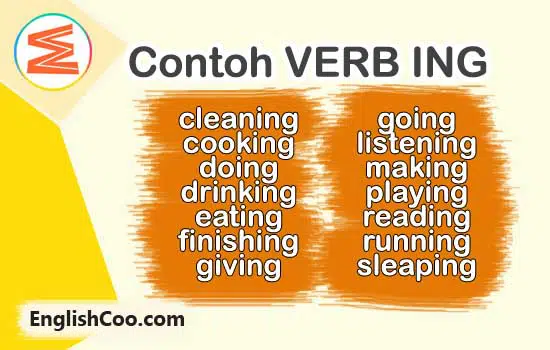contoh verb ing dan artinya serta contoh kalimat