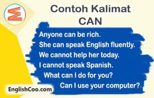 Contoh Kalimat Can Dalam Bahasa Inggris Dan Artinya - EnglishCoo